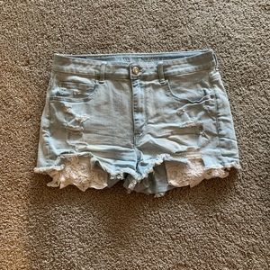 American Eagle distressed shorts